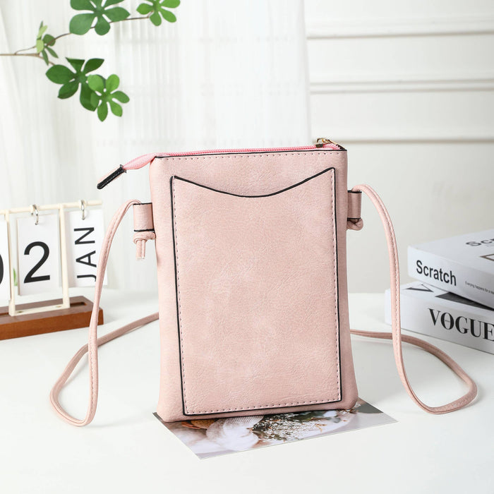 Shine Mark Accessories - Pink - Hibiscus Lacer cut crossbody cellphone bag