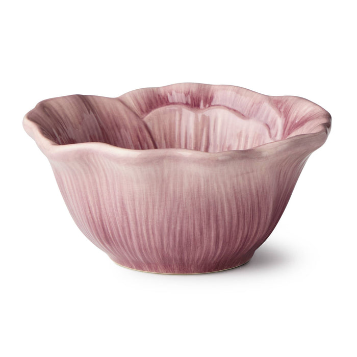 Wildflowers 3D Sculpted Ceramic Bowl in Mauve| Floral Ice Cream & Snack Bowl | Unique Aesthetic Kitchen Gift