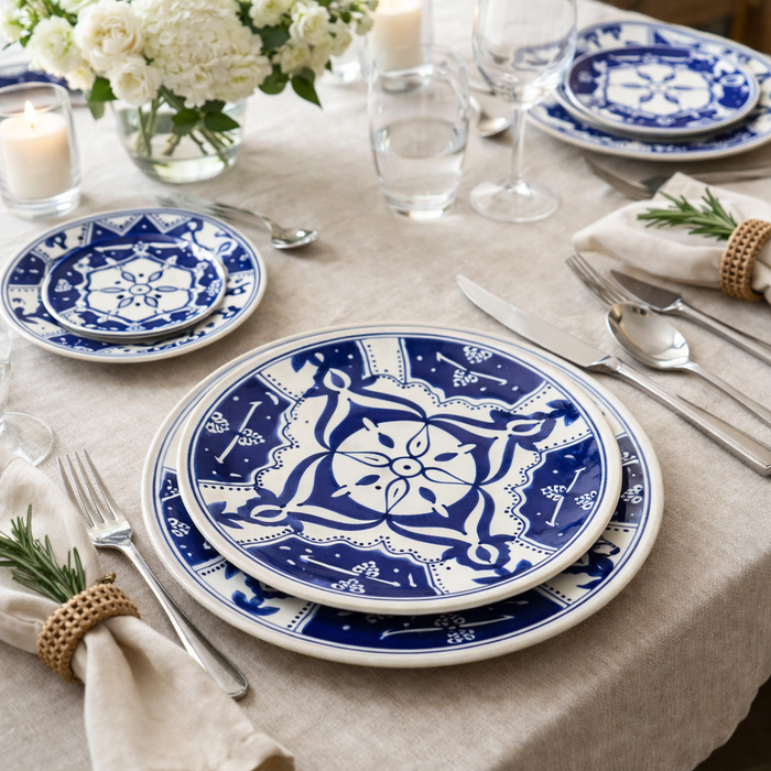 Sobremesa by Greenheart - Nigella Cobalt Dinner Plate