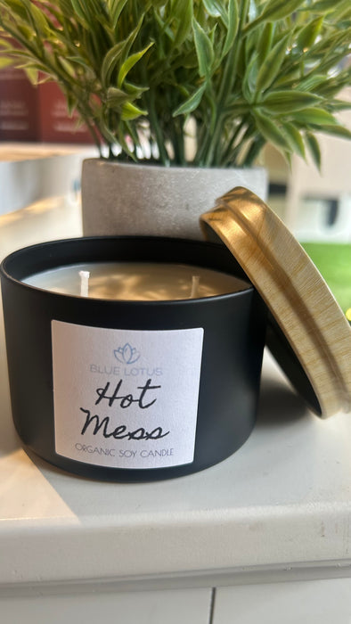 Blue Lotus Candle (6 oz) - Hot Mess (Vanilla Chai)
