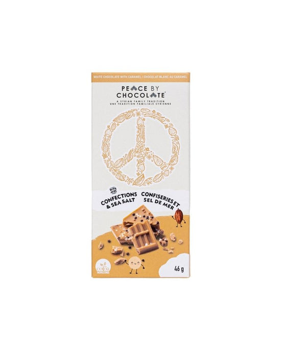 Peace Bar Gold with Sea Salt and Crispearls By Peace By Chocolate