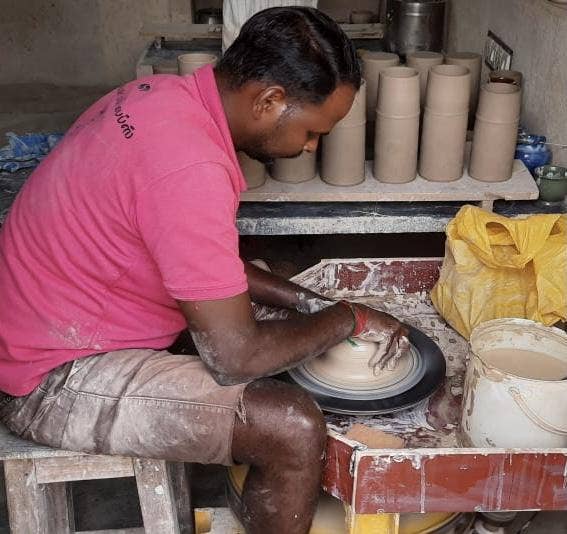 Sobremesa - Espresso  Speckled Off White Ceramic Coffee Mug