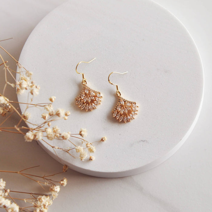 Oh So Lovely - Scarlett vintage crystal earrings