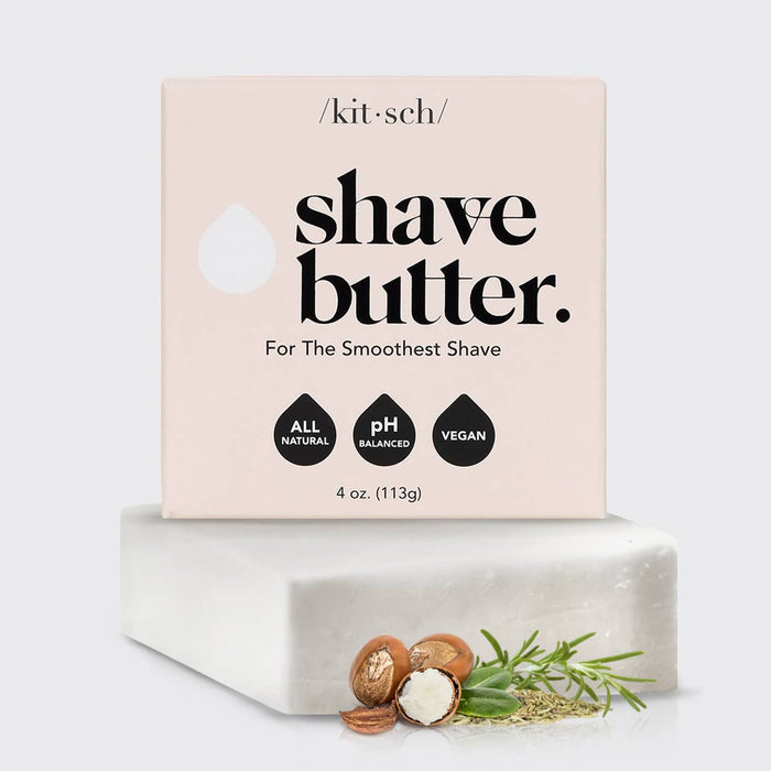 Kitsch Shave Butter | White Tea & Shea Butter – All Natural, pH Balanced, Vegan Shaving Cream Alternative