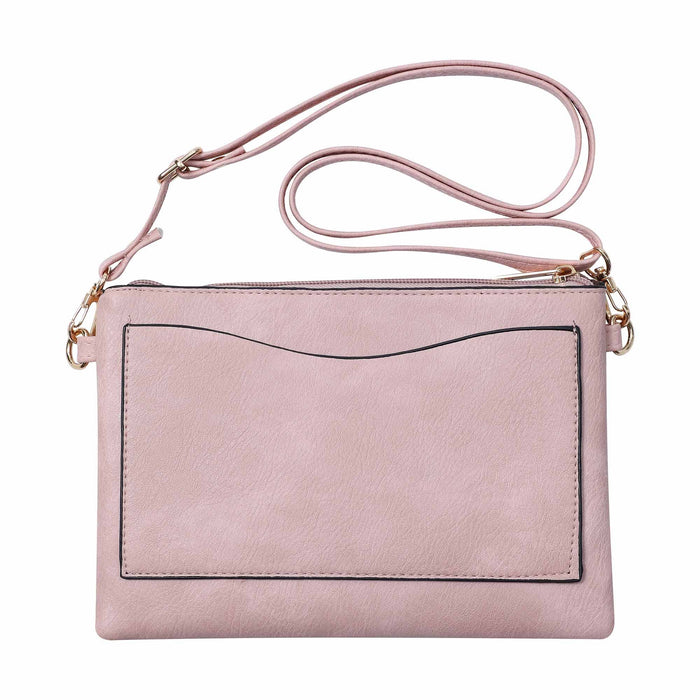 Shine Mark Accessories - Pink-SunShine laser cut crossbody cellphone bag-Horizontal