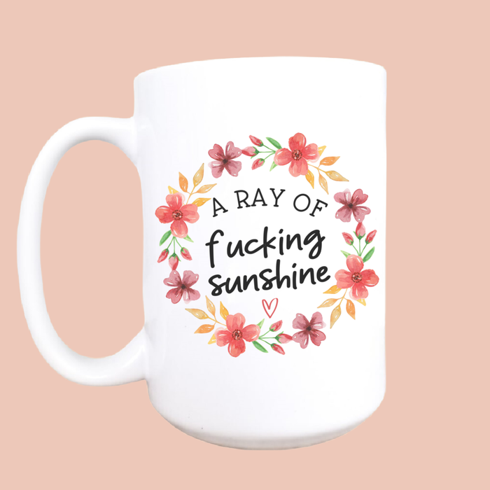 A ray of sunshine ceramic coffee mug 15oz