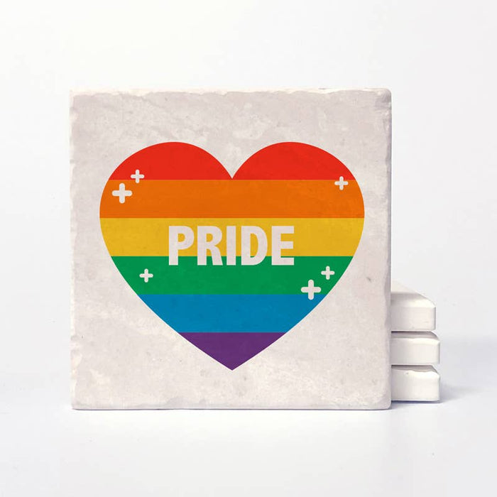 Versatile Coasters CA - Pride: 4"x4"