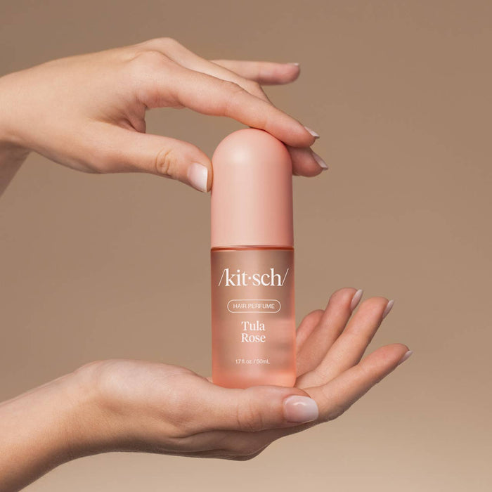 Kitsch Hair Perfume – Tula Rose Scented Hair with Odor-Eliminating Technology (Rose Bloom & Creamy Sandalwood, Clean Deodorizing Formula)