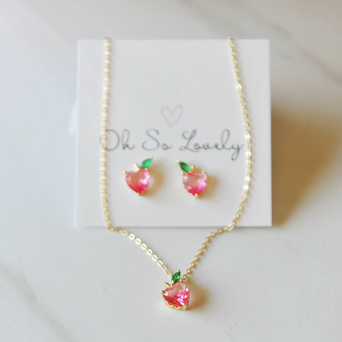 Oh So Lovely - Peach Stud Earrings