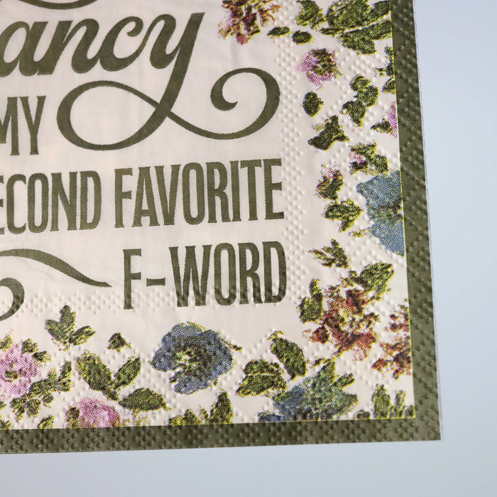 Bad Betty Greeting Co. - Fancy Is My Second Favorite F-Word - Cocktail Napkins