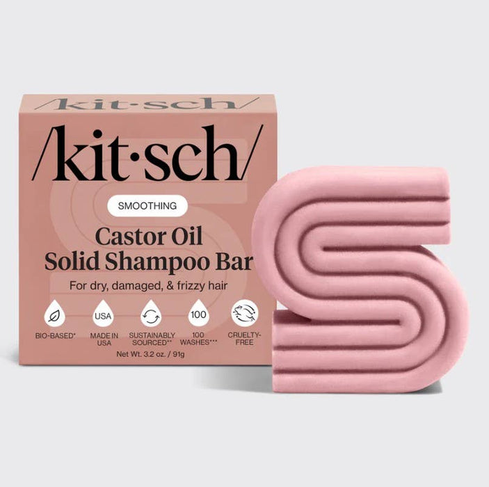 Castor Oil Shampoo Bar – Ultra-Nourishing Solid Shampoo with Shea Butter, Sugar & Amber Blend (Up to 100 Washes, Vegan & Plastic-Free)