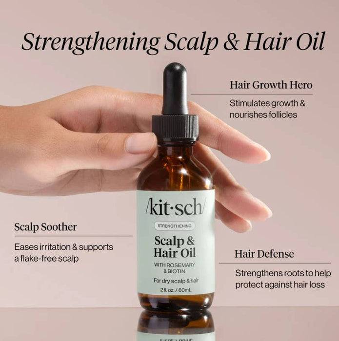 Rosemary Biotin Hair & Scalp Oil – Strengthening Treatment for Thicker, Fuller Hair & Healthy Scalp