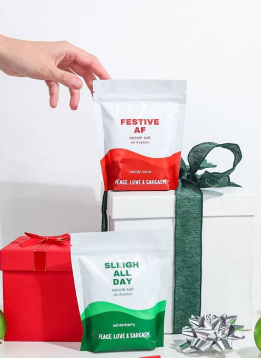 Peace, Love and Sarcasm - Festive AF Holiday Epsom Salt Bath Soak