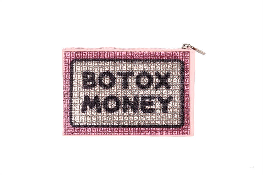 Nima Accessories Inc - Ladies Rhinestone Botox Money Themed Coined Purse