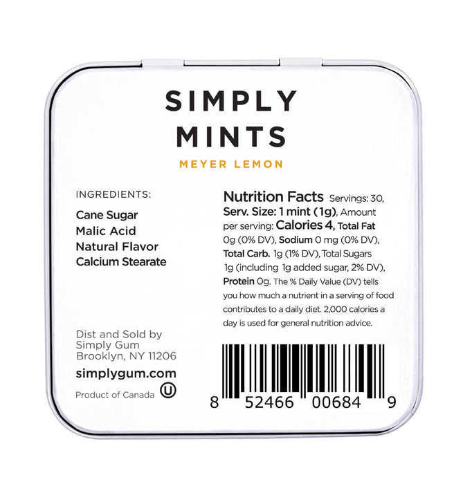 Fresh Burst Lemon Mints – Naturally Flavored, Tart & Refreshing Pocket Candy | No Aspartame