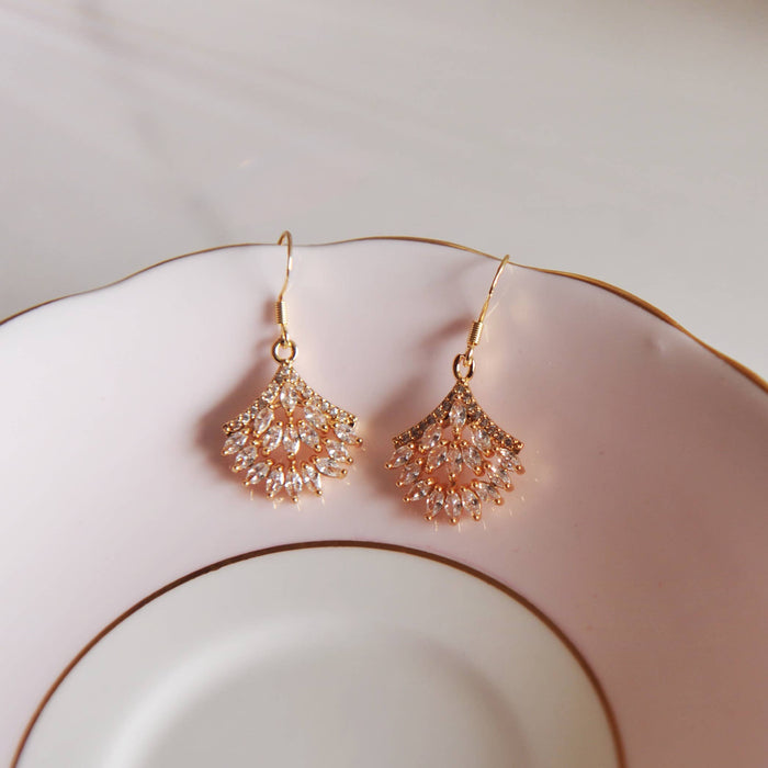 Oh So Lovely - Scarlett vintage crystal earrings
