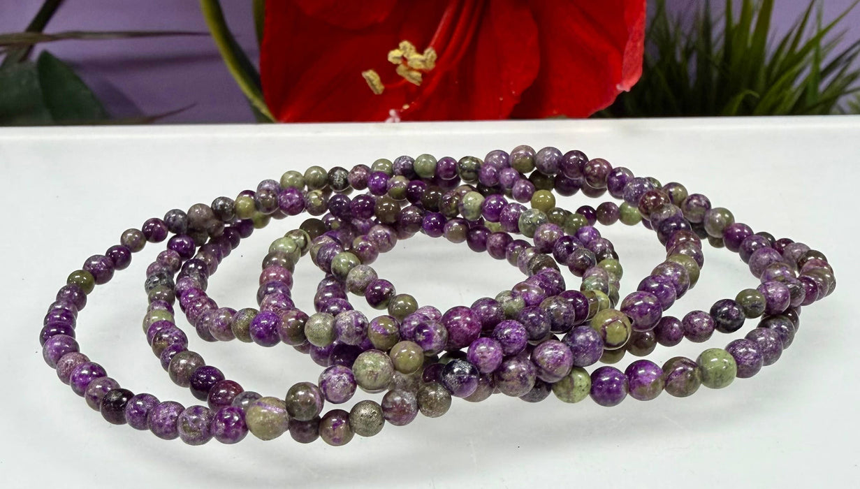 KayleeNYC - Natural Atlantisite 4mm Crystal Healing Stretch Bracelets