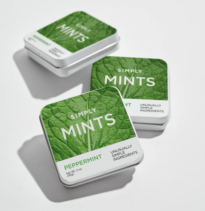 Peppermint Simply Mints – Naturally Flavored Breath Mints | No Aspartame