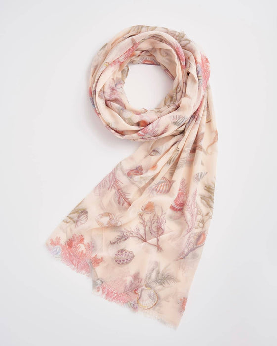 Fable England - FABLE Whispering Sands Cream Lightweight Scarf