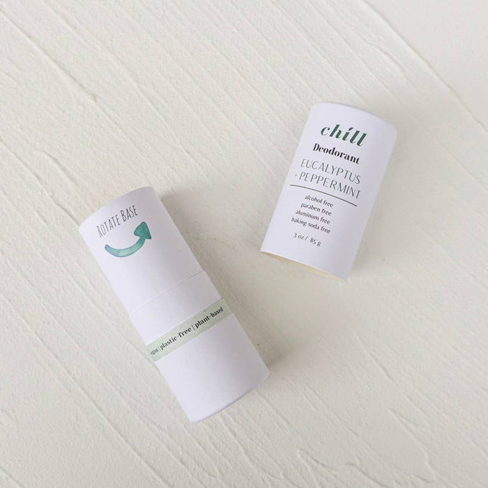 Plantish - Natural Deodorant Stick - Eucalyptus & Peppermint: Mini (0.7oz)