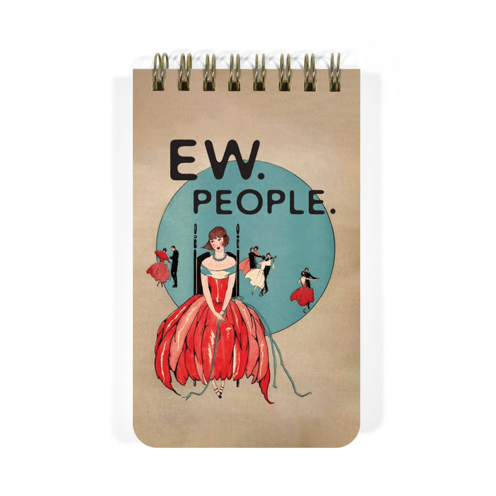Bad Betty Greeting Co. - Ew, People - Funny 3x5 Spiral Memo Notepad