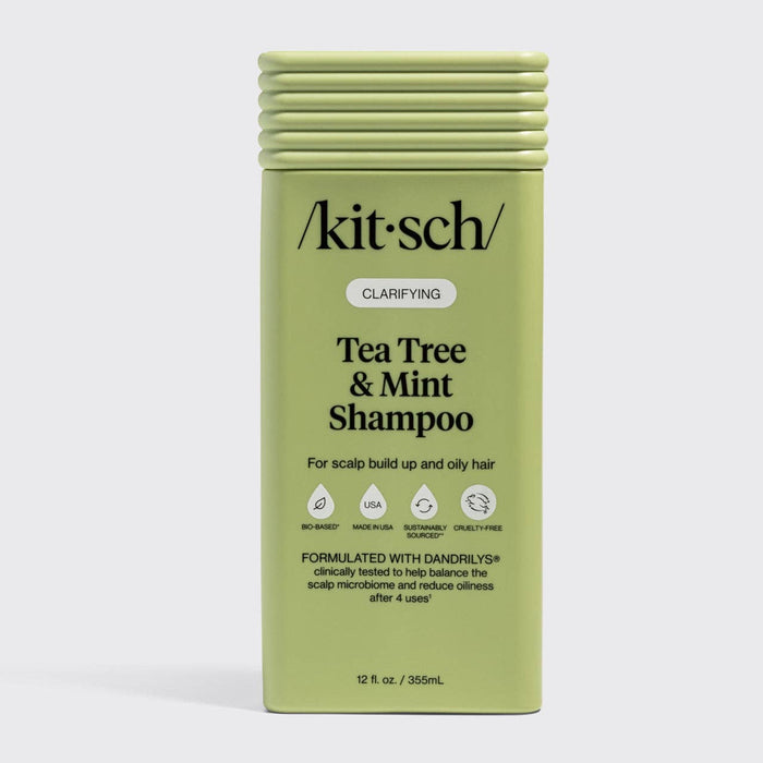 Kitsch Tea Tree & Mint Clarifying Shampoo | Scalp Reset for Oily Hair & Buildup