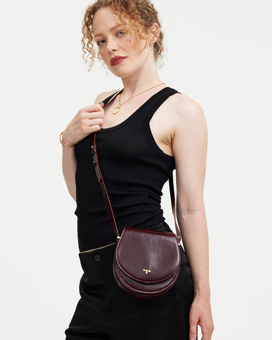 Fable England - Cherry Red Saddle Bag