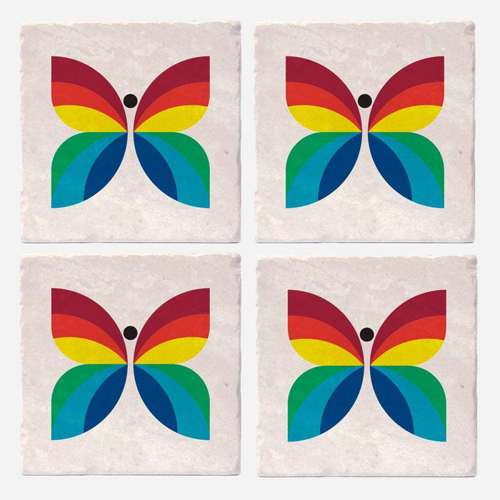 Versatile Coasters CA - CBC Butterfly 1966 to 1974 Logo Coasters