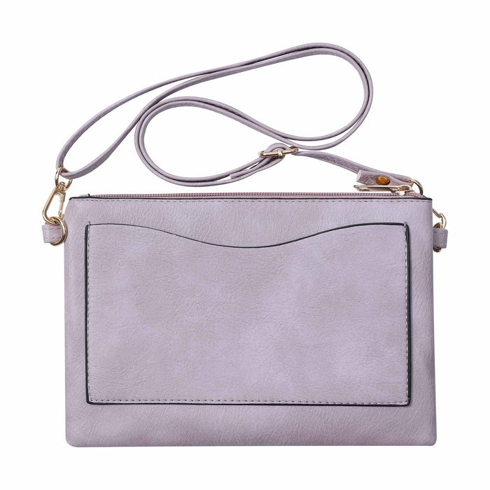 Shine Mark Accessories - Lavender-ZicZac laser cut crossbody cellphone bag-Horizontal