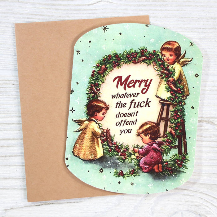 Bad Betty Greeting Co. - Merry Whatever Doesn't Offend You - Funny Holiday Card