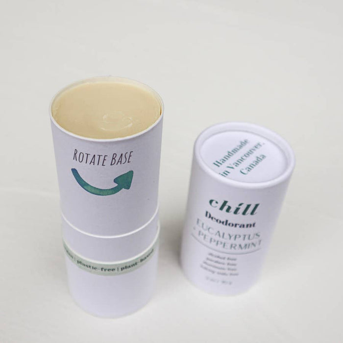 Plantish - Natural Deodorant Stick - Eucalyptus & Peppermint: Mini (0.7oz)