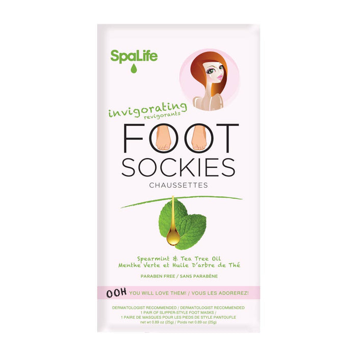 My Spa Life - Extra Moisturizing Spa Foot Masks | Spearmint & Tea Tree Oil