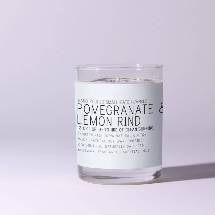 Just Bee - Pomegranate & Lemon Rind - Just Bee Candles: 7 oz (up to 40 hrs of clean burning)