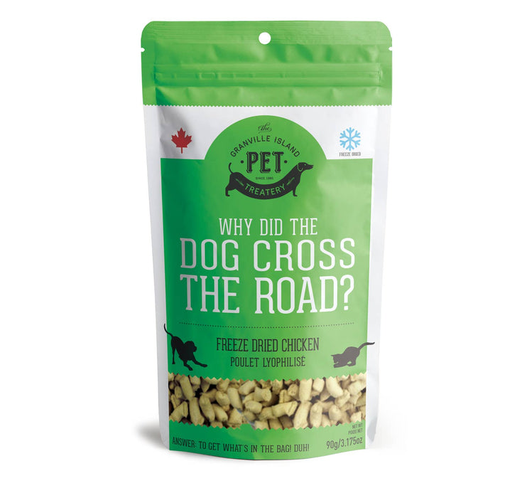 The Granville Island Pet Treatery - Why Did the Dog Cross the Road? (Freeze Dried Chicken, dog)