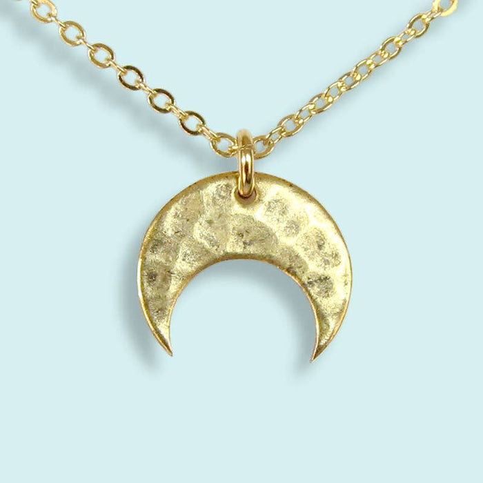 Ornamental Things - Hammered Moon Necklace