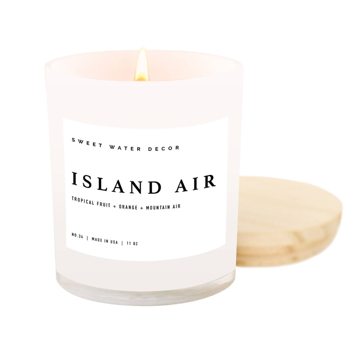 Sweet Water Decor - Island Air Soy Candle - White Jar - 11 oz