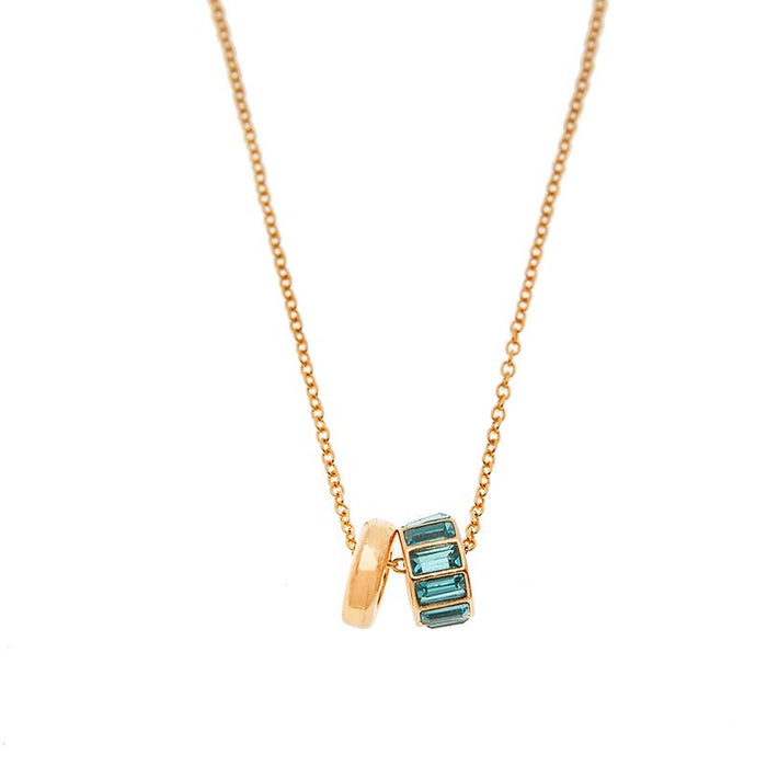 Ada Necklace: Blue/Gold