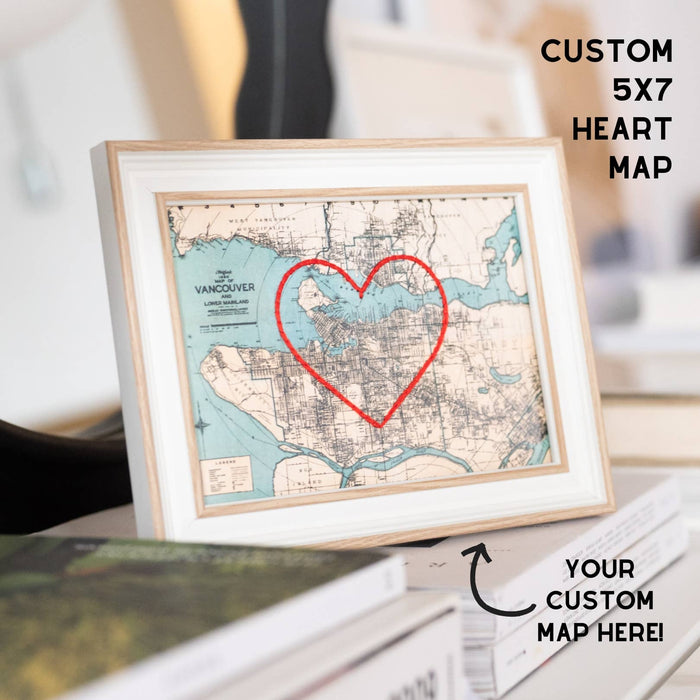 Sadie & June - Heart Map - 5x7