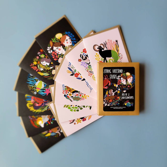 Anja Jane - Zodiac Greeting Card Set