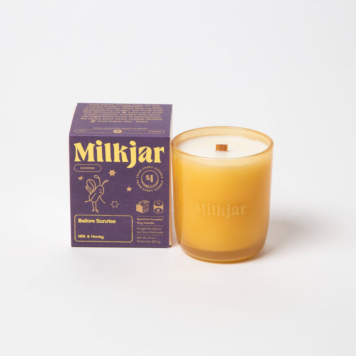 Milk Jar Candle Co. - Before Sunrise - Milk & Honey Coconut Soy 8oz Candle