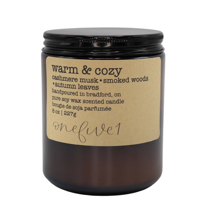 onefive1 - warm & cozy - soy wax candle | FALL