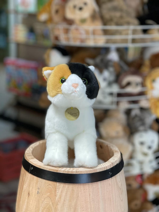 Realistic Stuffed Calico Cat