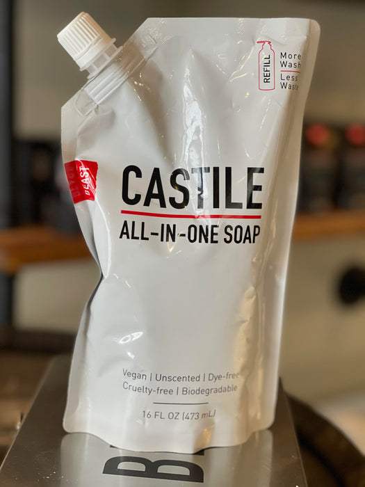 Castile Unscented Liquid Soap Refill