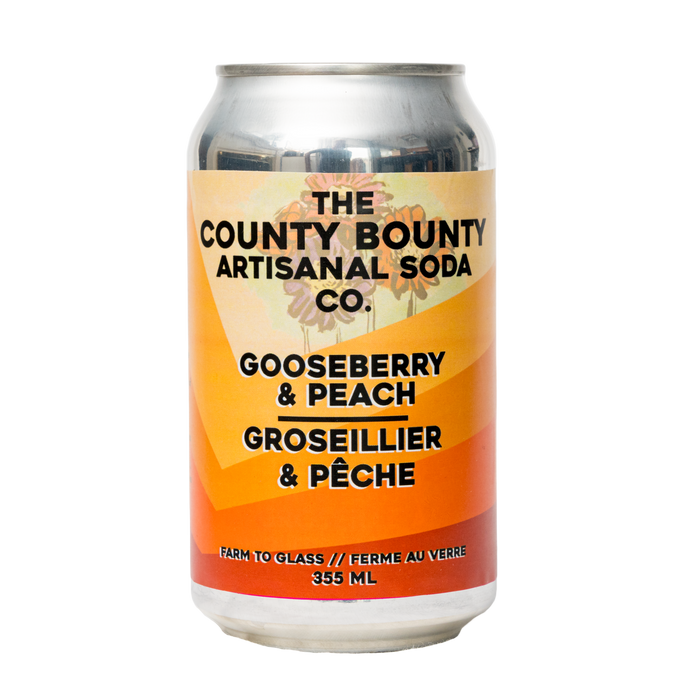 The County Bounty - Gooseberry Peach soda