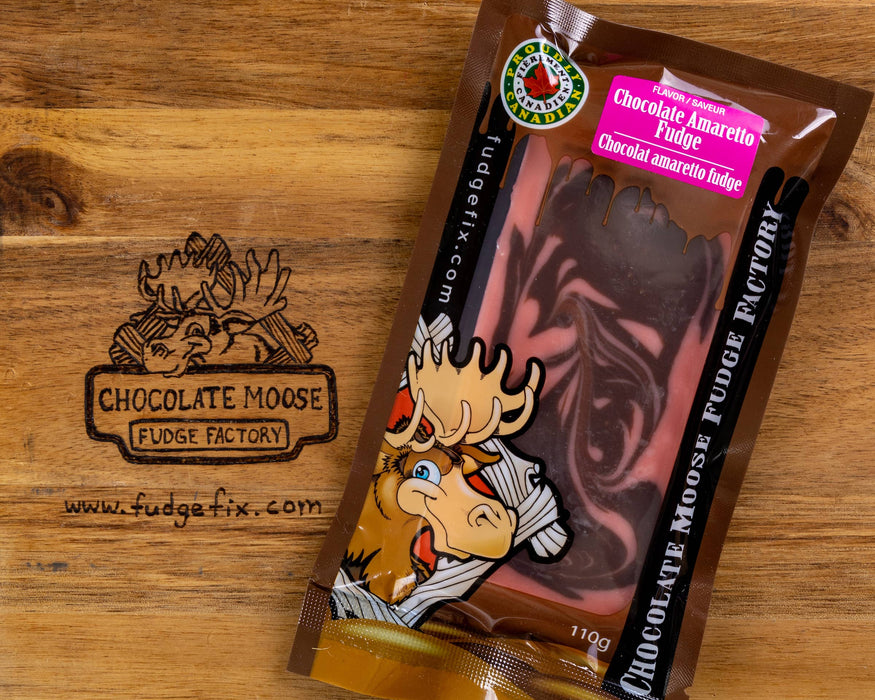 Chocolate Moose Fudge Factory - Fudge - Chocolate Amaretto Fudge 110gCase of 12