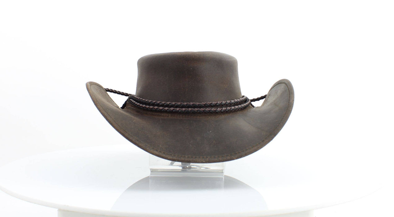 Leather Impressions Inc - Black shapeable cowboy hat HT 128