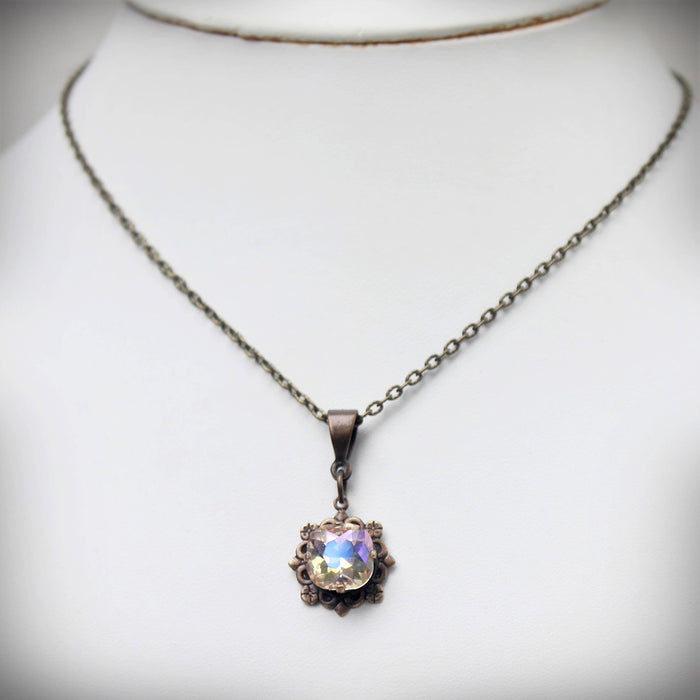Circa 1890 - Radiance Vintage Style Crystal Pendant Necklace