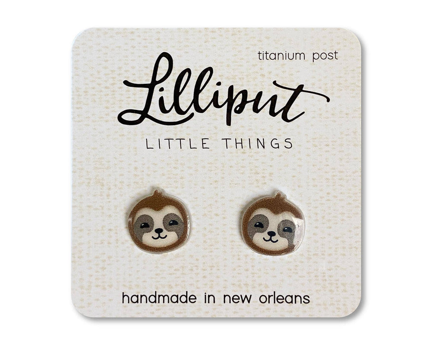 Lilliput Little Things - NEW Sloth Earrings
