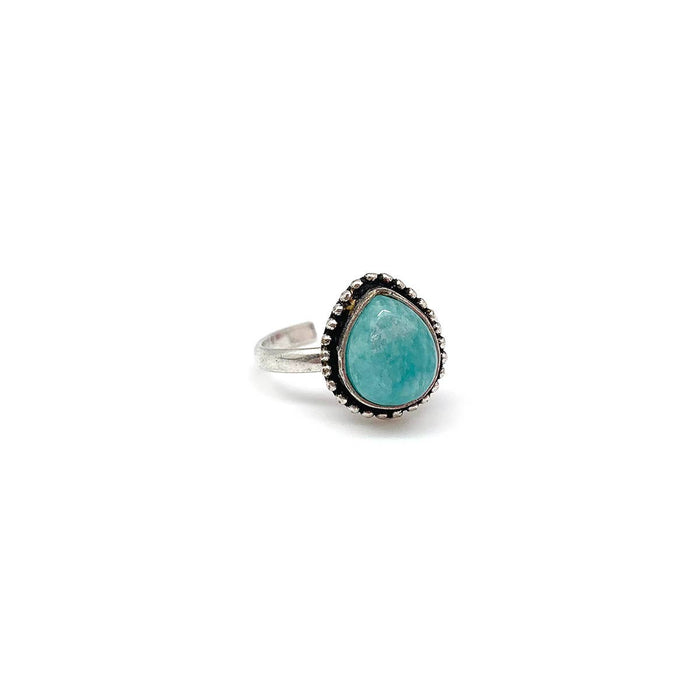 Anju Jewelry - Kashi Semiprecious Small Stone Ring - Amazonite