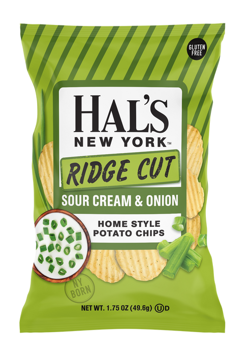 Hal's New York - Hal's New York Ridge Cut Sour Cream & Onion Chips 1.75oz